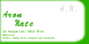 aron mate business card